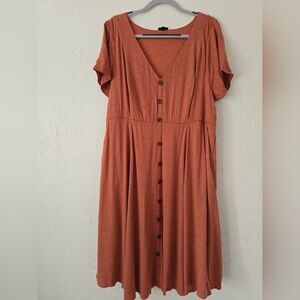 Orange Torrid dress size 3